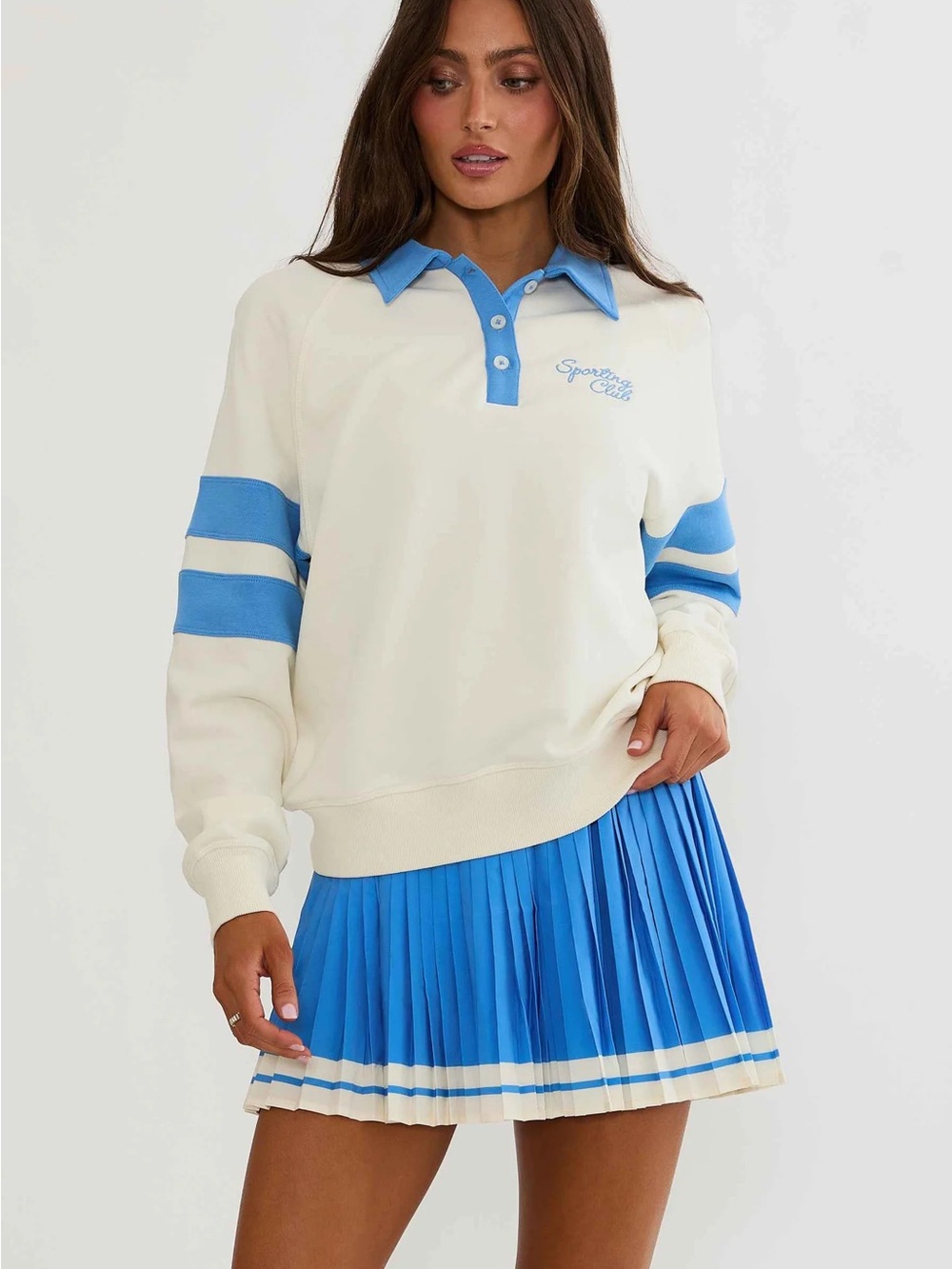Beach Riot Bennett Top Opal Sky Colorblock